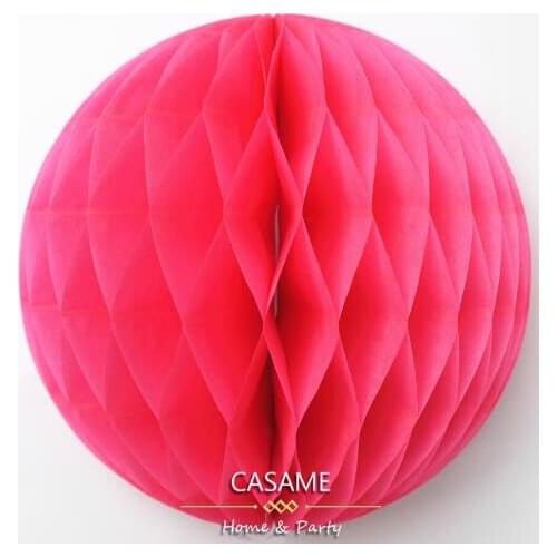 8 inches Popular Round Tissue Paper Honeycomb Balls of Lantern Flowers Pastel Wedding Mariage Baby Shower Party Decorations