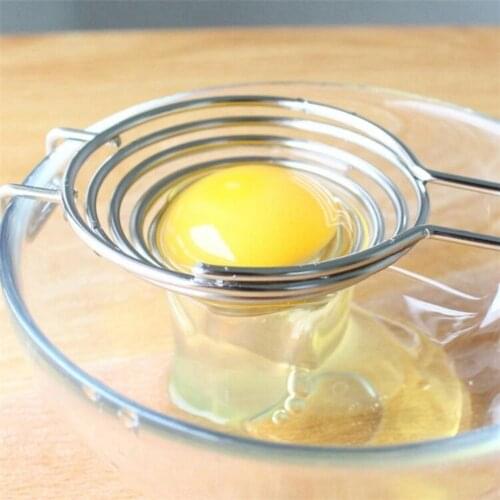 Egg Yolk Separator Divider White Hand Held for Making Cake Convenient Kitchen Tool Accessories Utensils Gadget Wholesale Hot New