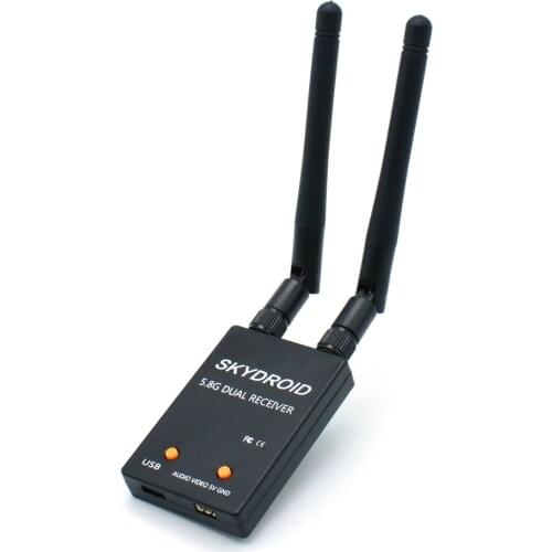 Skydroid UVC Dual Antenna Control Receiver OTG 5.8G 150CH Full Channel FPV Receiver W/Audio For Android Smartphone