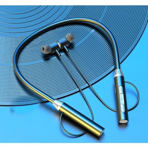 TWS Wireless Bluetooth Headphones Magnetic Sports Running Earphones Bass Noise Reduction Earbuds Earphone With TF Card Slot