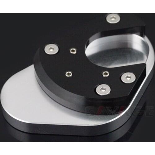 CNC Stand Extension Plate For KAWASAKI KLE 650 VERSYS 2007-2020 2019 Motorcycle Accessories Side Kickstand Protector Motos Bike