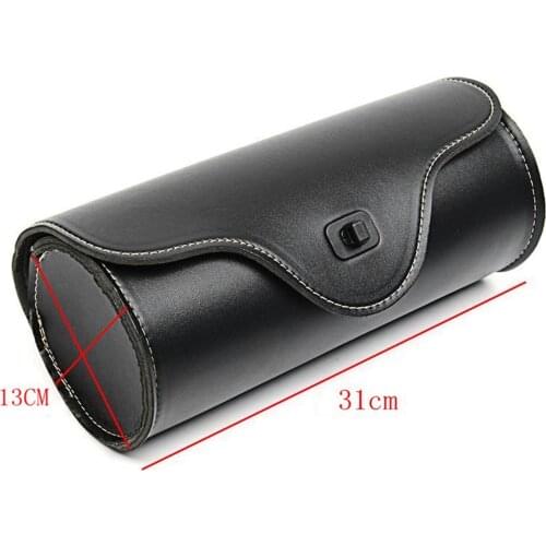 Universal Hanging Saddle Bag Stylish Practical PU Leather Tool Storage Motorcycle Sided Tail Wear Resistant Large Capacity