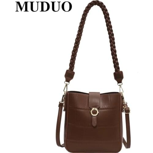 High Quality Pu Leather Shoulder Bag for Women 2020 New Crossbody Pack 2 Shoulder Strap Female Fashion Girl Daily Carry Handbag