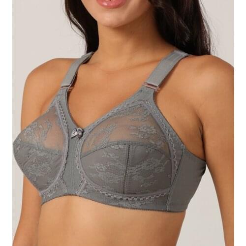 No Rims Thin No Sponge Hollow out Sexy lace Bra Lingerie Full Cup Large Cup Thin Plus Size Bras for Women Underwear