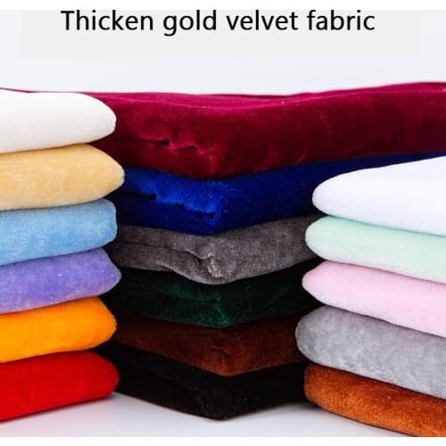 100x160cm Golden Velvet Cloth Thickening Flannel Stage Curtain Display Background Cloth Tablecloth Curtain Apparel Sewing Fabric