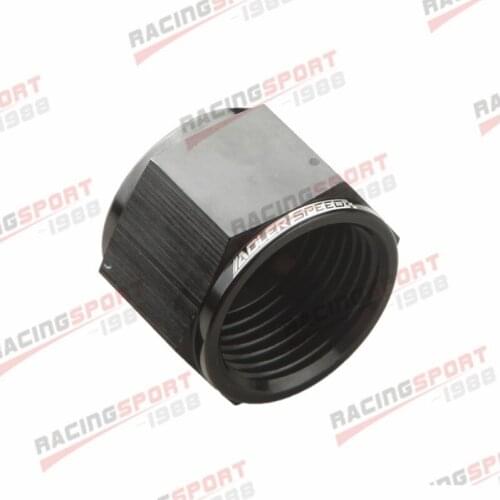 12AN -12AN AN12 12AN Flare Cap Caps Block Off Fitting Aluminum Black