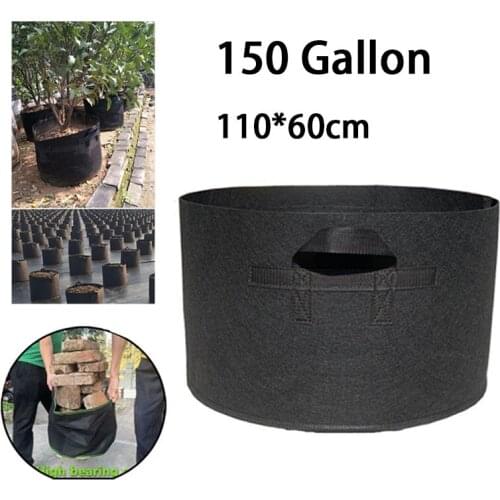 150 Gallon Hand Held Plant Grow Bags Large Capacity Fabric Pot Jardim Orchard and Garden Flowers Plant Growing Gardening Tools