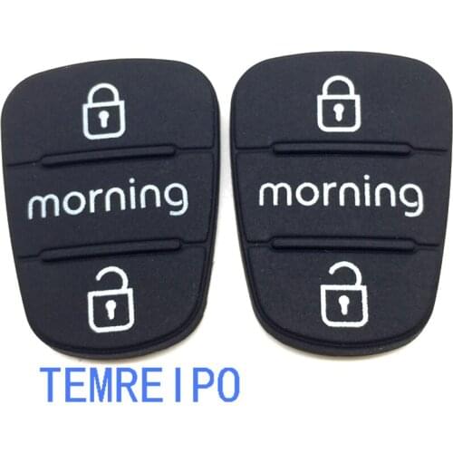 2pcs/lot 3 Buttons Folding Remote Key Fob Case Rubber Pad For Hyundai I30 IX35 I20 for Kia morning