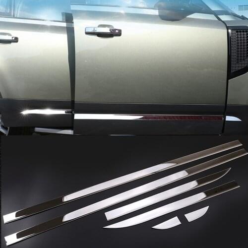 2020-2021 for Land Rover Defender 110 Body Trim Decoration Sticker Sequin Modified Door Side Strip Scratch Prevention Accessory