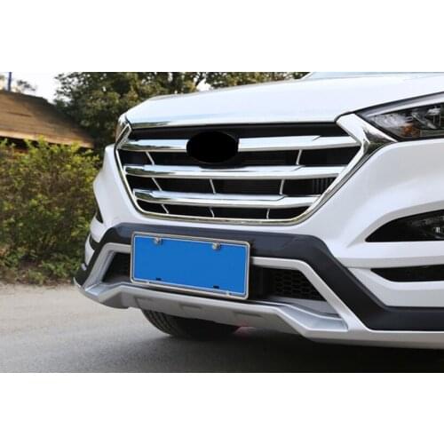 ABS car Front Grille Around Trim Racing Grills Trim for Hyundai Tucson 2015-2018 Car styling