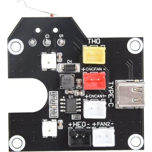 BTT B1 HOTMODE V1.0 LED Adapter Board With TYPE-C Interface Installation in the nozzle-integrated nozzle wiring For B1 printer