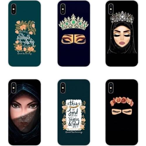 For Samsung Galaxy J1 J2 J3 J4 J5 J6 J7 J8 Plus 2018 Prime 2015 2016 2017 Phone Covers Arabic Muslim Hijab Girl Islamic Gril Eye