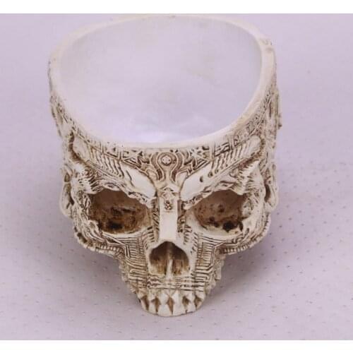 Skull flower pot，Art skull，skull ornament，Flower pot of skull