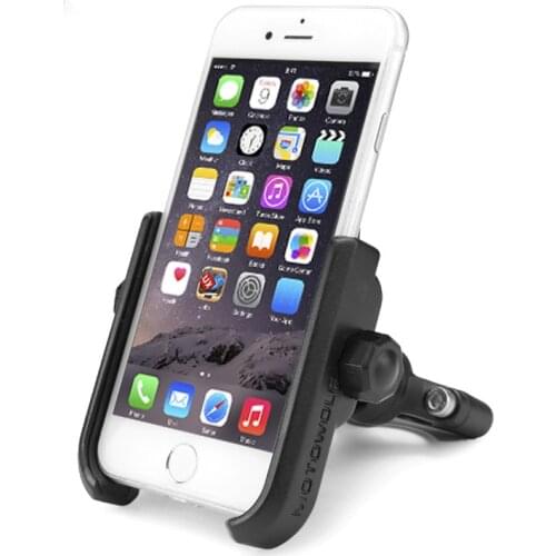 Aluminum Alloy Bicycle Handle Bar Mount Cell Phone Holder Stand Bike Rail Mount Phone Grip Cradle Stand for iPhone 6/6S/7/7 Plus