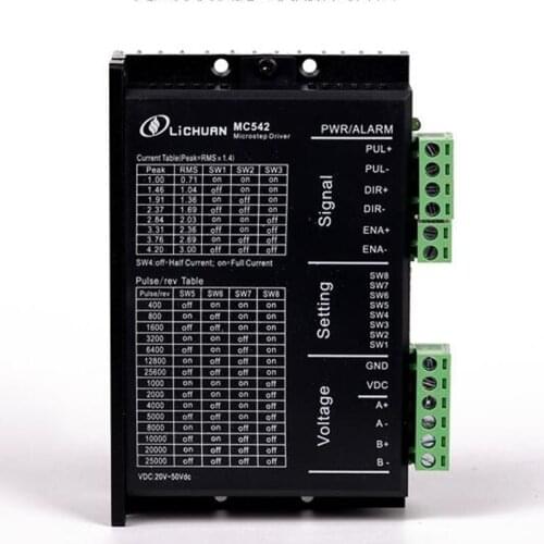 MC542 42/57 Nema23 2 phase stepper motor driver 24-50VDC 0.71-4.2A instead of M542 2M542 2DM542