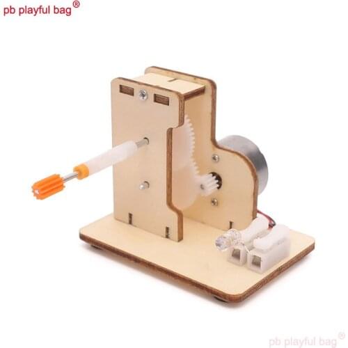 PB Playful Bag STEAM Education Hand generator Childrens interesting toys Wooden assembled building blocks Creative gifts UG90
