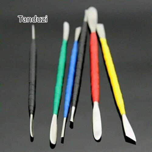 Tanduzi 6PCS Polymer Clay Tools Pottery Sculpture Handmade DIY Clay Tool Stainless Steel Double Heads Home Handicraft Hobby