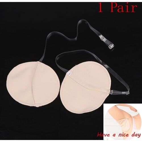 1Pair Reusable Absorbent Pads For Summer Clothing Gaskets Armpit Sweat Pads Women Men Washable Underarm Armpit