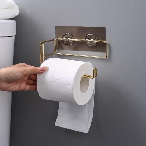 Wall Mounted Stainless Steel Simple Shelf For Toilet Roll Paper Toilet Paper Holder Bathroom WC Accessories