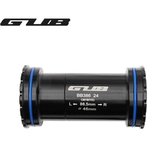 GUB BB386 Bottom Bracket Ceramic Bearings 86.5mm Compatible With SHIMANO (24mm-24mm)/SRAM (24mm-22mm) Axis Chainring