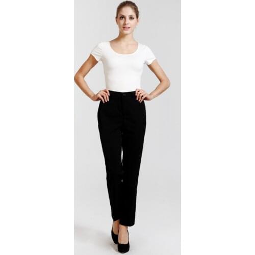 New ladies black waiters work wear uniforms female best chef pants hotel restaurant kitchen trousers wholesale free shipping