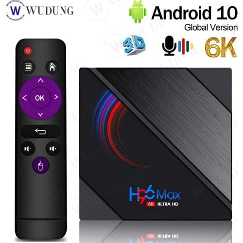 Newest H96 Max H616 Android 10.0 Smart TV Box H616 Quad Core 4G 32G/64G 2.4G&5.0G Dual WIFI BT4.0 6K HD Set-Top Box PK X96 MAX