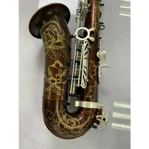 New Shelf Saxophone Alto Professional Antique Copper E Alto Sax Series High Saxophone With Mouthpiece Reeds Neck Case