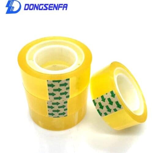 DONGSENFA 8pcs 18mm Width Clear Transparent Tape Sealing Sticky Tape Rolls Home Office Packing Supplies School Stationery