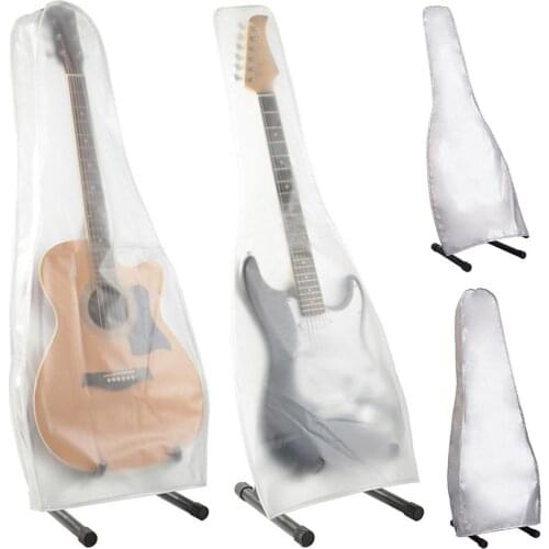 Folk Guitar Cover Electric Guitar Dust Cover Transparent Frosted Cover Piano Coated Silver Waterproof Dustproof And Anti-aging