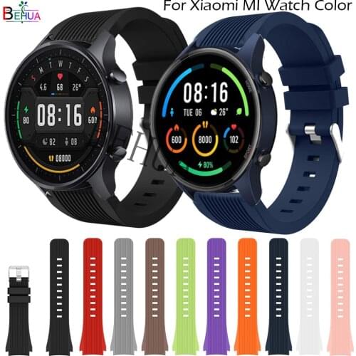 WristBand For Xiaomi MI Watch Color Strap Smart Sport Silicone Straps For Realme Watch S Accessories Replacement Bracelet 22mm