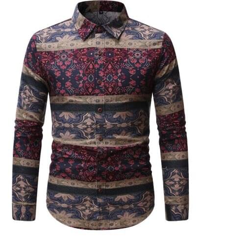 Foreign trade explosions youth personality trend color shirt Men Hawaiian Shirt Beach Flower Party Summer Holiday Fancy Tops