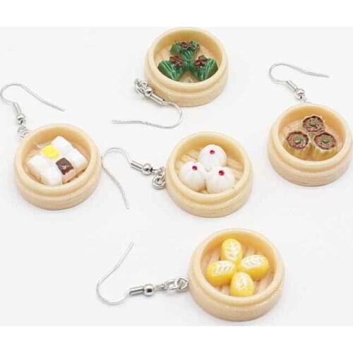 Cute personality three-dimensional micro-landscape food play steamed dumplings steamed dumplings buns burning wheat DIY ladies e