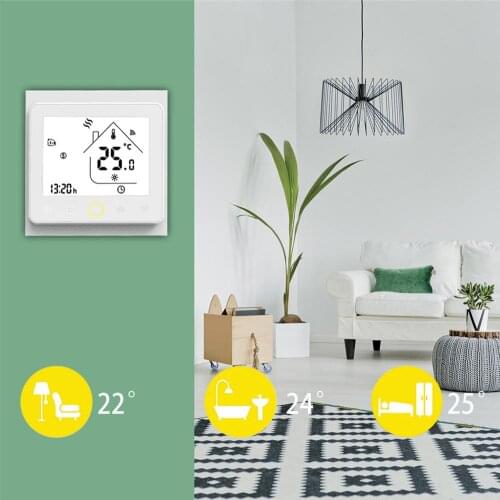 Thermostat Temperature Controller Floor Heating Water/Gas Boiler Water/Electric WiFi Smart Works for Home Accessories