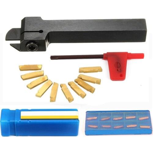 1pc MGEHR1212-2 Lathe Turning Tool Holder Boring Bar + 10pcs MGMN200-G Carbide Inserts Blades + 1pc Wrench