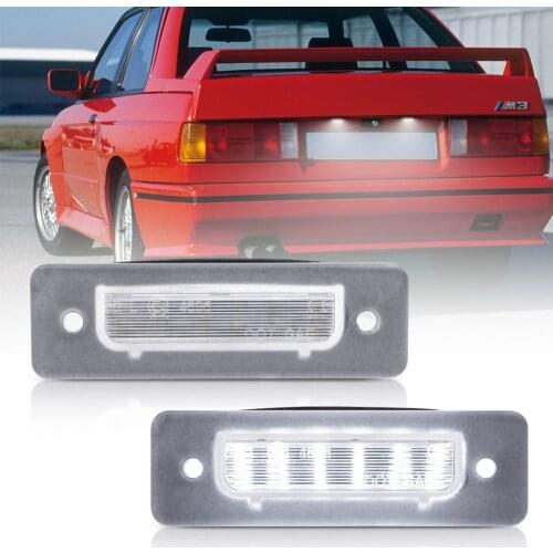 2pcs Canbus Led License Number Plate Light for BMW E30 E12 E28 E24 E23 M1 E26 Z1 Roadster Car Tail Light Accessories