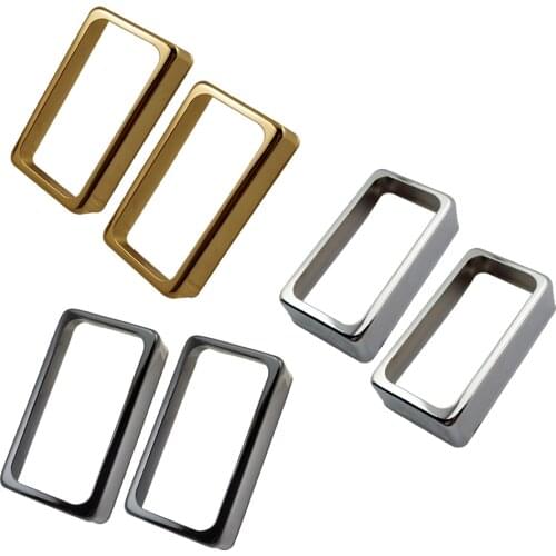 2 Pieces Open Brass Humbucker Pickup Covers for Electric Guitar Replacement Parts Accessories