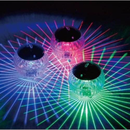 2021 New Outdoor Floating Underwater Ball Lamp Solar Powered Color Changing Swimming Pool Party Night Light For Yard Pond Garden