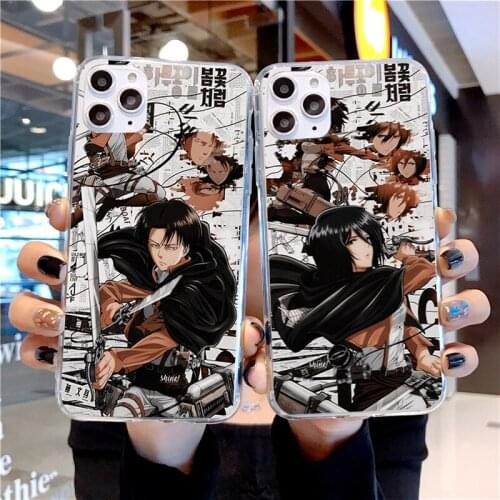 Attacking Giant transparent phone case for iPhone 12 se2020 6 6s 7 8 plus x xs xr 12 11 pro max mini