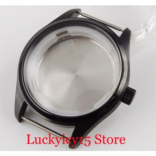 CORGEUT Automatic BLACK PVD Plated Men Watch Case Fit NH35 NH35A Movement