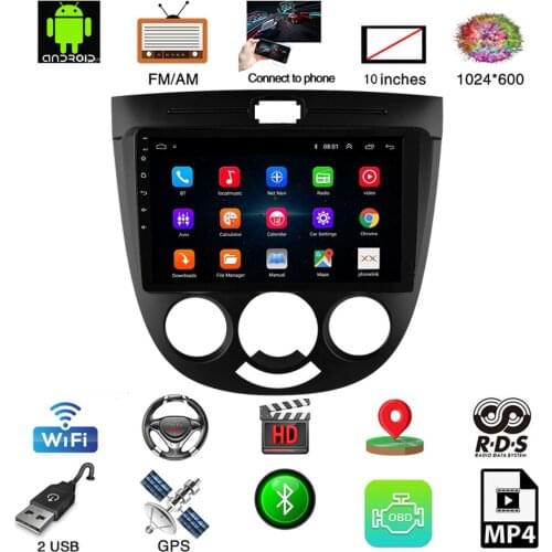 9 Inch Android 8.1 Car Multimedia Player GPS Navigation WiFi Bluetooth Stereo Video Player Radio for 2004-2008 BUICK Excelle Hrv