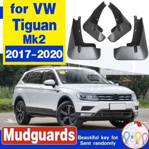 Car styling for vw volkswagen tiguan 2017 2018 accessories mud flaps flap splash guard Front Rear Mudguards Fender car sticker