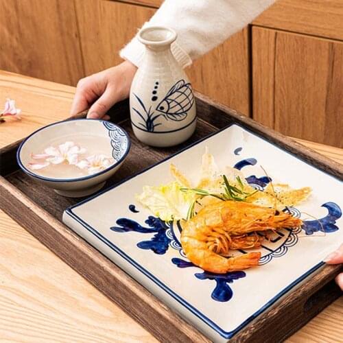 Bowl Household Eating Bowl Japanese Set Bowls and Plates Tableware Bowls and Plates Soup Bowls Nordic Ceramic Rice Bowls Chopsti
