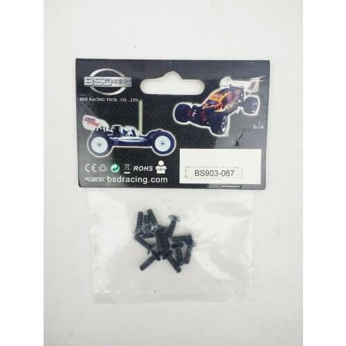 RED CAT /BSD RC CAR PARTS BS903-067 3X10mm Flat Cross Screw