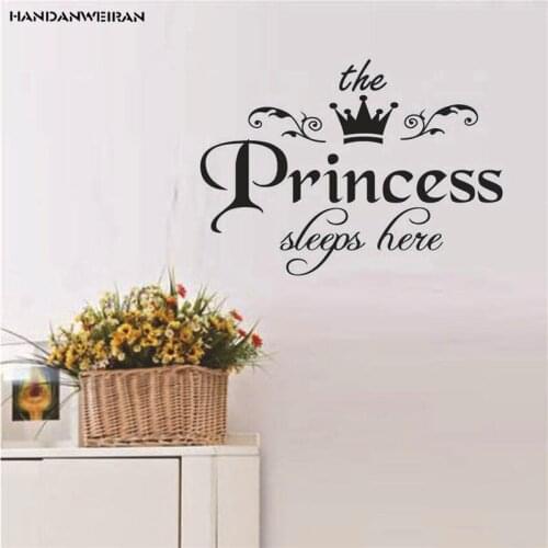 Explosion Baby room Children room Crown Princess stickers ornament removable vinyl decorative wall stickers