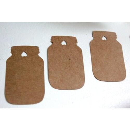 Mason jar favor Gift tags Rustic wedding wishing tree tag baby shower Birthday Blank Cards lable Scrapbook