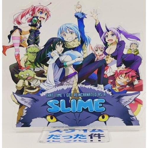 Classic Anime That Time I Got Reincarnated as a Slime Stand Model Plate Desk Decor Rimuru Tempest Standing Sign Keychain Llavero