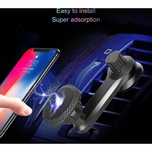 Magnetic Mobile Phone Holder for Iphone X Samsung Car Dashboard Bracket Cell Mount Stand Magnet Wall Sticker Auto Support