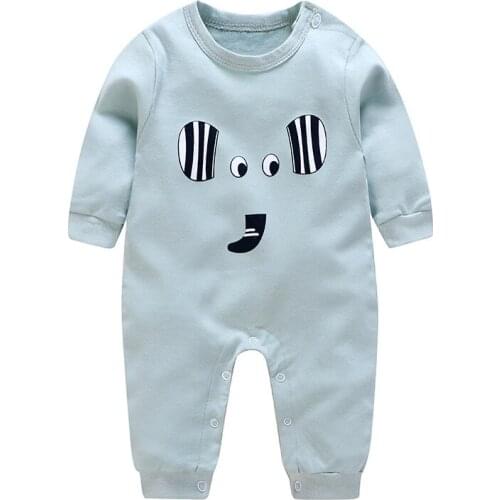 Summer fashion baby baby new suit cartoon pattern cute romper long sleeve toddler newborn suit suitable for 0-2 years old