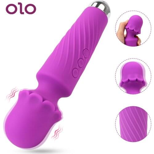 OLOPowerful Magic Wand Vibrator Dildo Vibrator Adult Sex Shop Clitoris Stimulator AV Stick G Spot Massager Sex Toys for Woman