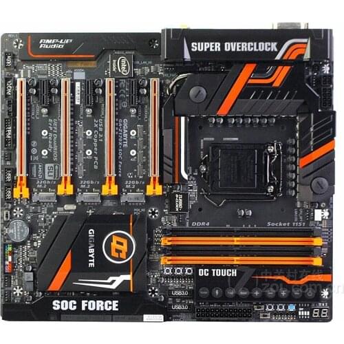For Gigabyte Z170X-SOC FORCE Original Used original Motherboard Z170M DDR34Z170 LGA 1151 DDR3 32G USB3.1 ATX